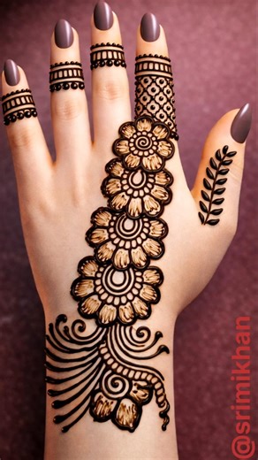 mehndi designs back side simple | mehndi design| mehandi ka design | simple and unique mehndi design