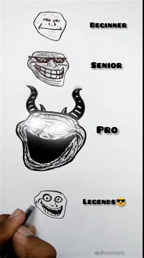 How tow draw trollface 😧||#drawing #viralshorts