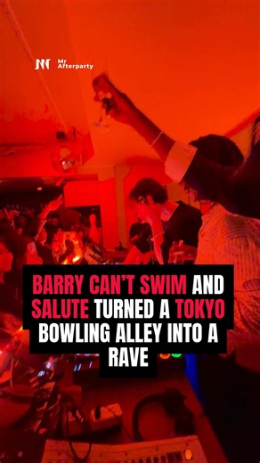 Mr. Afterparty on Instagram: "@barrycantswim b2b @saluteaut shutting down a Tokyo bowling alley with surprise jumps from @si_bonobo and @skin0nskin. 🔥"
