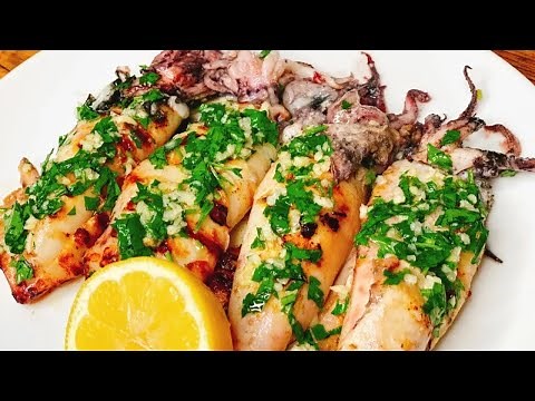 Grilled Calamari (Spanish Style) - Easy and Delicious Seafood Recipe!