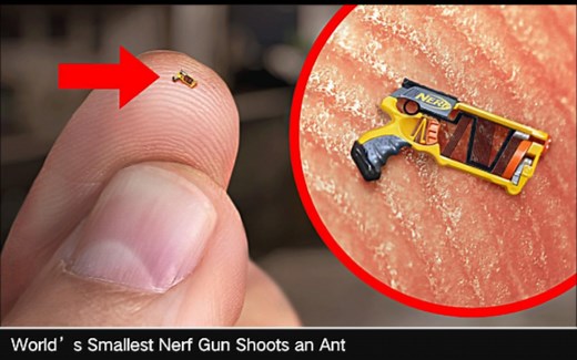 玩转迷你枪：世界上最小的玩具枪大揭秘！ 最小的可发射NERF发射器