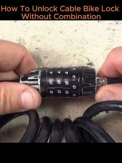 How To Unlock Cable Bike Lock Without Combination #rjthebikeguy | bike