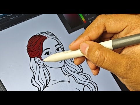 ✍️🎨✍️ Colorful art and painting by digital display tablet #painting #art #drawing #shorts