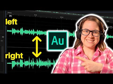 How To EXTRACT LEFT & RIGHT AUDIO CHANNEL in Adobe Audition CC 2023