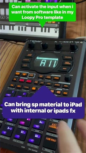 SP404 Mk2 as an input to iPad #sp404 #ipad #audiointerface