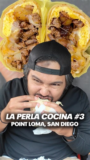 Vince - SoCal Foodie on Instagram: "This might be the BEST burrito I’ve ever had in San Diego 👀💯🌯🔥 What’s up, munchers?! Just hit up La Perla Cocina Mexicana #3 in Point Loma and these burritos are built different 😮‍💨🌮 I tried the Oaxacalifornia Burrito ($12.75) — carne asada, guac, pico, fries, and melty Oaxaca cheese, all wrapped in a cheesy quesadilla. YES, a quesadilla wrap 🧀🌯🔥 Also had the Steak & Egg Burrito ($10.75) — loaded with crispy potatoes and extra fuego when you hit it w