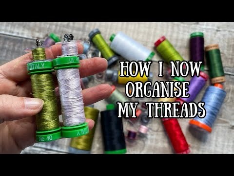 How I organise and store my bobbins & threads - sewing tip #10