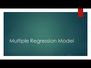 Multiple Regression Model
