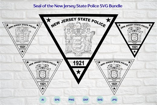 Seal of the New Jersey State Police SVG Bundle, New Jersey State Police Emblem Vector, NJSP Logo Svg, NJSP, Cricut & Silhouette Cut File - Etsy
