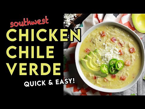 Southwest Green CHICKEN CHILI - Easy, Quick, Keto - Slow-cooker or Instant Pot - Chef Michael