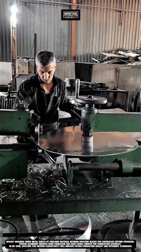 Cut Metal Sheet using Rotary Shearing Machine | best for Clean Edge #tool