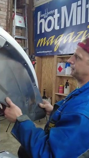 VW Bug restoration, new front panels