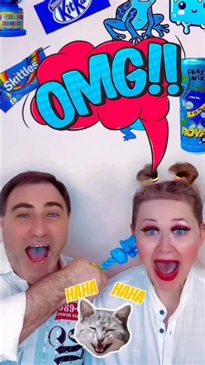 Boy & Girl Try 8 CRAZY Candies 😱🍬 Giant Blue KitKat?!