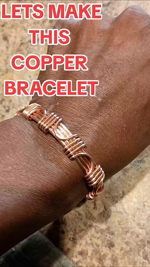 Aaron El-Amin on Instagram: "Learn how to make this beautiful copper cuff bracelet. Let me show you how to choose the proper size wire. Learn how to wrap this beautiful design. Let's make jewelry. #letsmake #howto #howtomake #handcraftedjewelry #howtomakebracelets #watchmework"