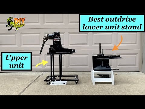 Build assemble outdrive lower unit engine stand