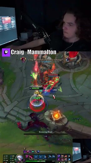 1hp katarina outplays #craigmammalton #leagueoflegends #katarina #shorts