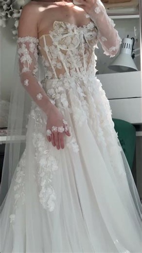 Wedding dress fitting🪡🧵#weddingdress #handmade #bridesmaids #wedding #bride #bridetobe