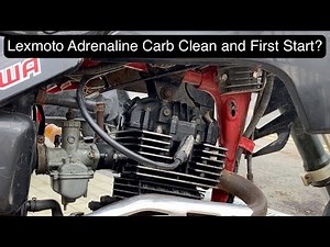 Lexmoto Adrenaline Project: Cleaning the carb and then failing to start