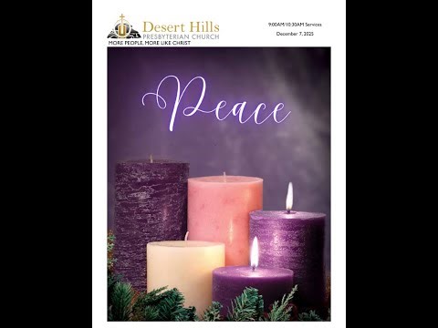 DHPC is Live - Peace, Luke 1:26-38 (Mary), John 14:15-27 | 12-07-25