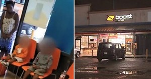Mom Leaves Her Two Young Children Inside Cell Phone Store, The Employees Are Confused About  What To Do