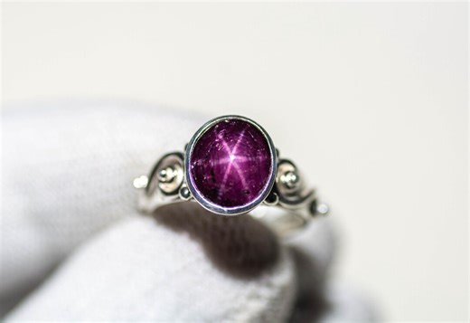 Handmade Star Ruby Ring | 925 Sterling Silver, July Birthstone - Etsy