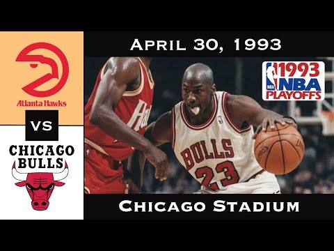 Full Game: The 18-Point First Quarter | Bulls vs Hawks 1993 R1 G1 (April 30, 1993)