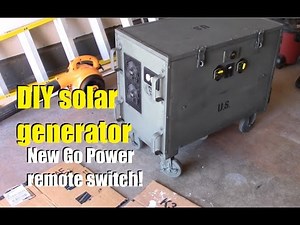 NEW Go Power remote on/off switch installation on DIY solar generator