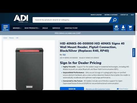 Kantech KT-1 Web Setup and Config with HID Signo