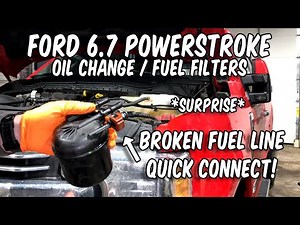Broken Fuel Line in my 6.7 Powerstroke