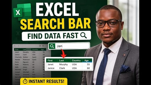 Excel Search Bar Tutorial for Instant Data Retrieval | Robin Simiyu posted on the topic | LinkedIn