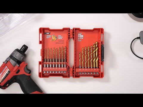 Milwaukee SHOCKWAVE IMPACT DUTY Titanium Drill Bit Set (23-Piece) Unboxing