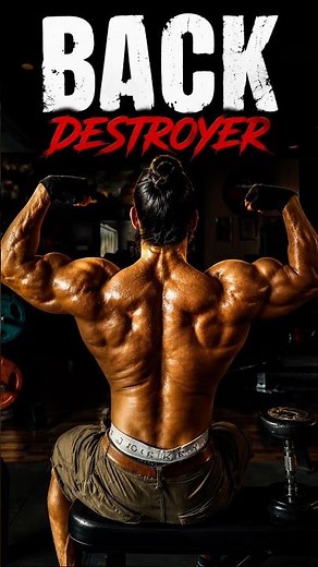 🔥 BACK DESTROYER | 3 Dumbbell Exercises For Monster Back💀