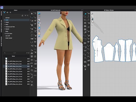 How to Make a Blazer in CLO 3D | for Fashion Design