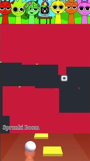 Glow Bouncing Square Challenge! 😳✨ | Incredibox Sprunki Animation #shorts #sprunki