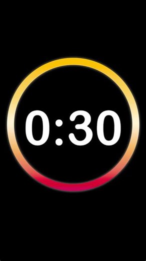 ⏱️ 30 Second Countdown Timer | Clock Ticking Sound & Alarm