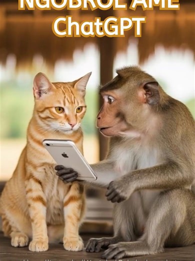 O2: NGOBROL AME ChatGPT Seperti biasa, komedi kucing lucu Oyen ame money lucu Onyet ngobrol santai sambil ngakak. Kagak usah dipikirin mau pake AI kek, pake ape kek, nyantai aje. Kagak usah pake logika segala, kagak usah ditanya bener ape kagak, namenye juga hiburan, kalo mau cari fakta, nonton channel berita, jangan komedi. Ye nggak? wkwkwk #shorts #kucing #kucinglucu #cat #humor #ai #monyetlucu #monyet #o2oyenonyet