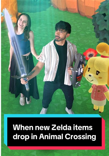 They said Animal Crossing was a cozy game… 💀🛡️🗡️Loving the Legend of Zelda items in the new update, wish they were a bit more practical...😂 #animalcrossing #acnh #legendofzelda #animalcrossingnewhorizons @Jaeger Jags Vallejera
