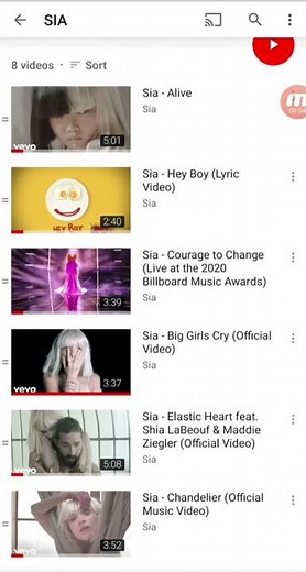 SIA PLAYLIST