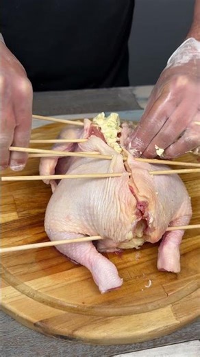 This is how you get the juiciest, goldenest chicken in the world! #shorts