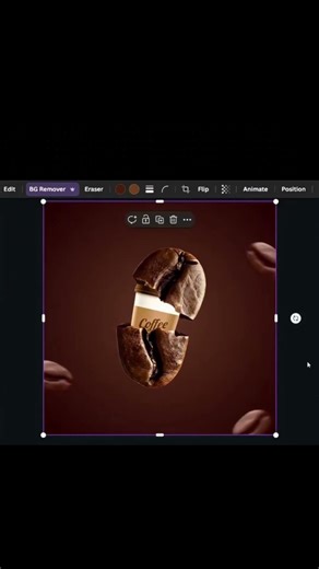 The Real Taste of Coffee - Design Tutorial #canvatips #coffee #socialmedia