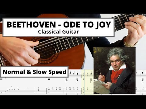 BEETHOVEN - Ode to Joy - Guitar Tab