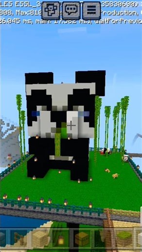 A Panda build in minecraft #shorts #minecraft