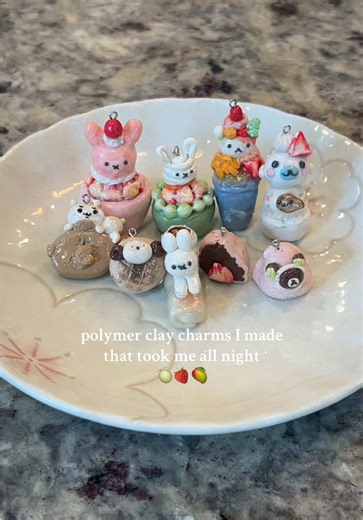 Creating Adorable Polymer Clay Charms All Night