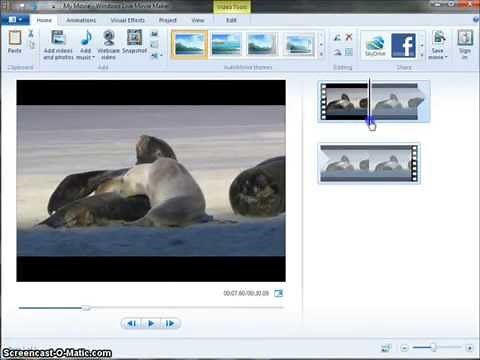 Windows Live Movie Maker: Splitting and Deleting Video Clips