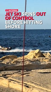 240K views · 954 reactions | A jet ski was caught on camera spinning wildly before crashing into the shore, with no driver in sight. Footage shows the watercraft looping uncontrollably before it crashed into the shore. It’s unclear how the driver ended up in the water, but the clip quickly spread online as people reacted to the unusual scene. Footage via @eyo_itz_laya on TikTok | Lovin Malta | Facebook