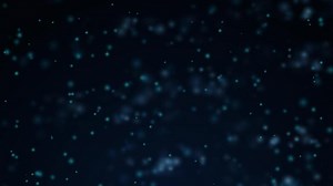 Download Glowing Blue Bokeh Particle Background with Movement for free