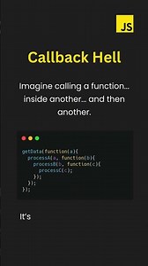 Callback vs Promise | Goodbye Callback Hell 👋 #javascript #shorts