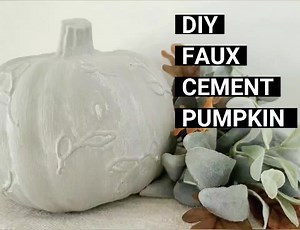 7.6K views · 365 reactions | Turn your old pumpkins into faux cement pumpkins using this fun, easy DIY. | Julie's Designs & Signs | Facebook
