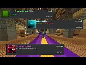 Reviewing 256x texture packs in Hive (Emerald pack, Tazured, and Aiko)