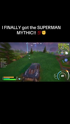Superman Mythic Unlocked in Fortnite Gameplay
